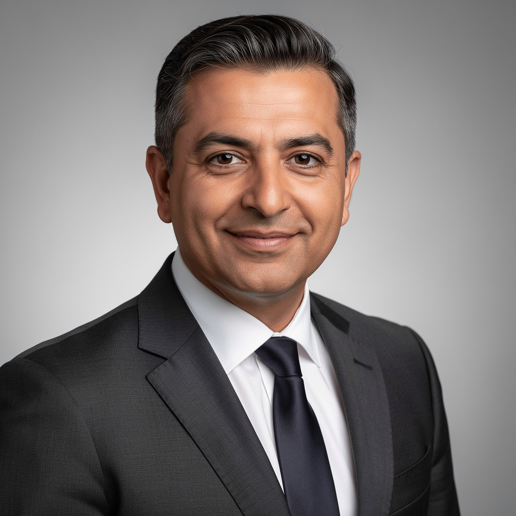 Portrait of a senior Turkish male attorney in a suit